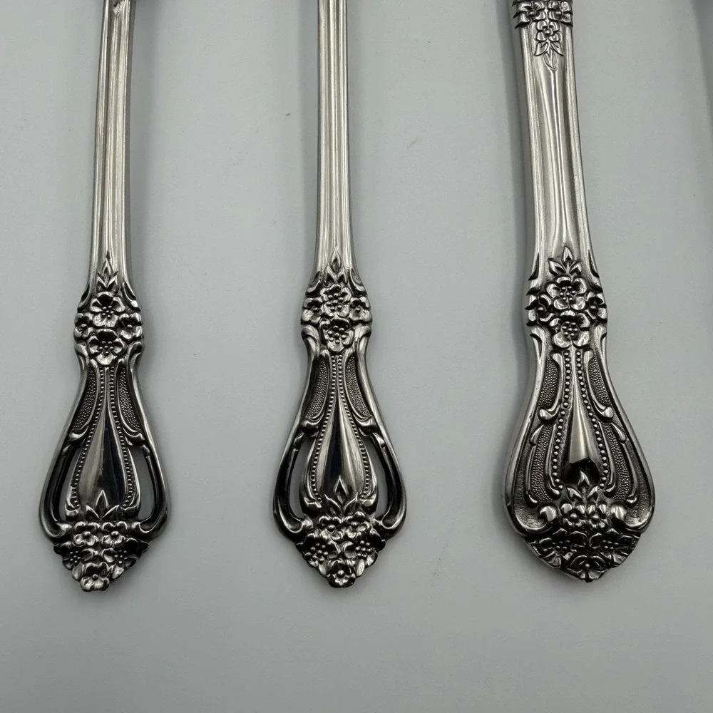 VALENTINE Stainless Flatware Rogers by Stanley Roberts 44‎ Piece Service For 8